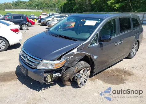 2013 Honda Odyssey Ex-L из США, поврежденный, VIN 5FNRL5H64DB034535